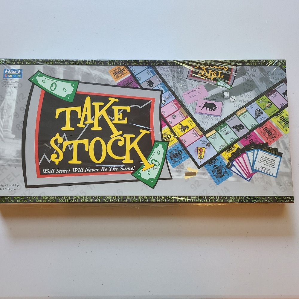 Vintage Take $tock Family Board Game ~ Similar to Monopoly ~ NEW, Sealed @2000